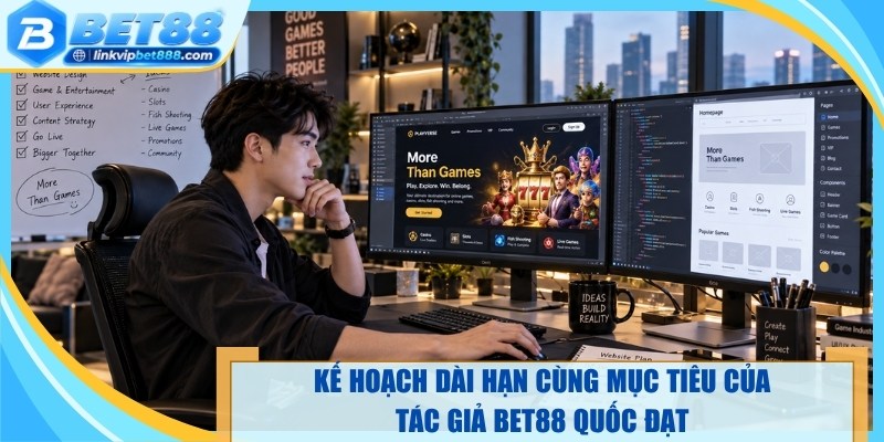 Kế hoạch dài hạn cùng mục tiêu của tác giả Bet88 Quốc Đạt